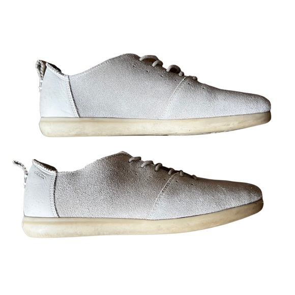 Geox Respira Lace Up Genuine Suede Flats | Nude Tan | Size 7 - Picture 8 of 14